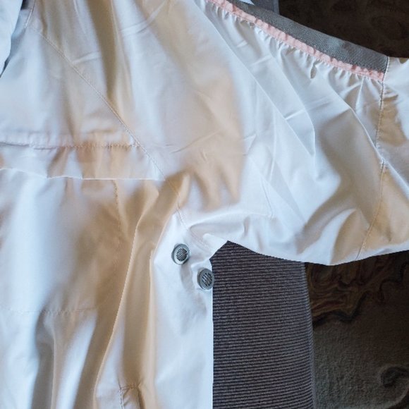 Izod White Spring Rain Jacket - Picture 8 of 8